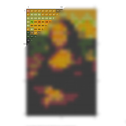 Monna Lisa (Leonardo da Vinci) - 19 x 29 px
