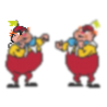 2 Sprites :: Tararí y Tarará (Tweedledee & Tweedledum) - Alice in Wonderland