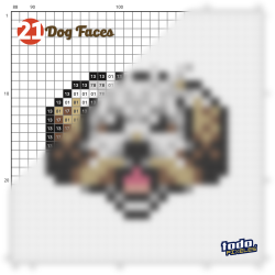 21 Sprites - Rostros de Perritos