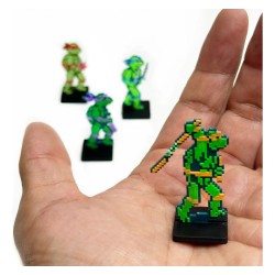 Mini Figuras 3d - Set 4 Tortugas Ninja Sprites Videojuegos