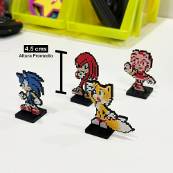 Mini Figuras 3D - Set Sonic the Hedgehog Sprites Videojuegos