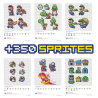 350 Sprites - SUPER MARIO WORLD (SNES)