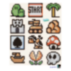 100 Sprites - SUPER MARIO BROS 3 (SNES)