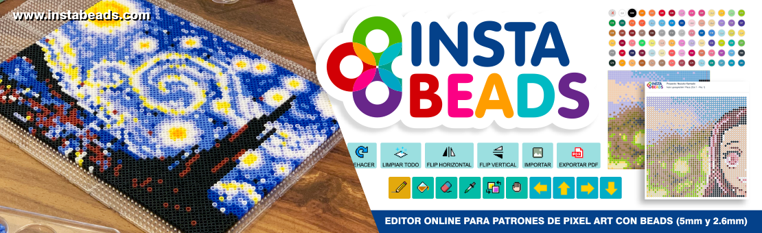 INSTABEADS :: Editor Online de Patrones de Pixel Art con Hama Beads
